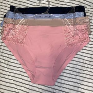 4 pack of cheeky silk panties